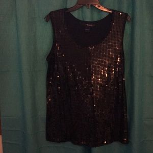 Black beaded tank